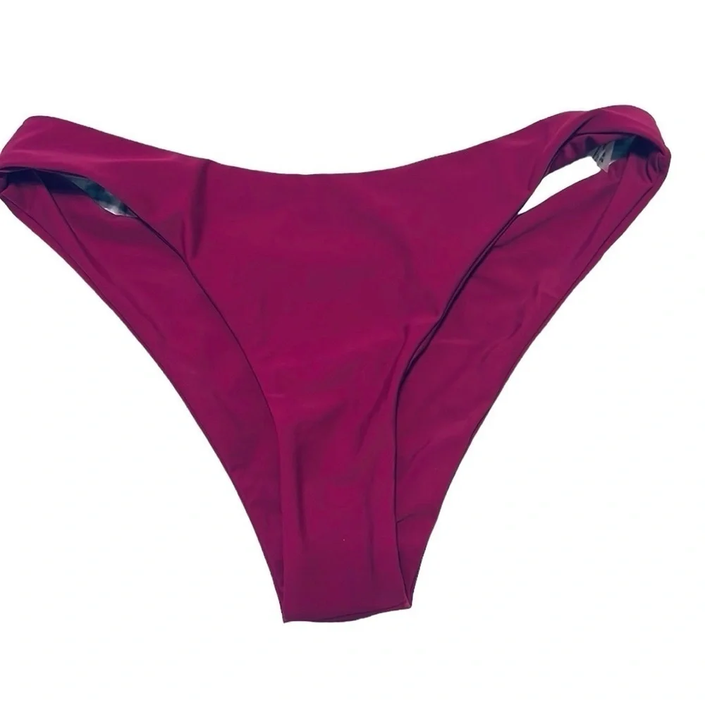 2/$15 Zaful - Women’s Fuchsia Bikini Bottoms Cheeky Swim Bottom NWOT Size 6